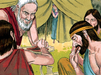 abraham et les trois saints de dieu