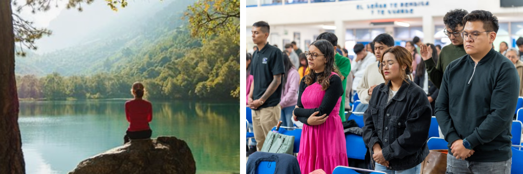 prier dans un lieu calme est parfois plus efficae que prier dans la foule