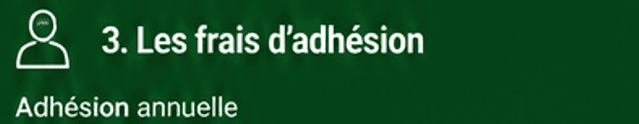 PAGE FRAIS D'ADHESION image